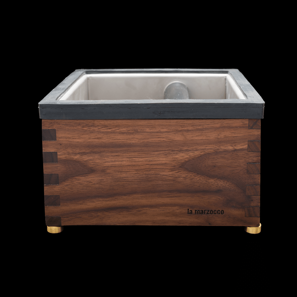 SAI Custom Knockbox Walnut La Marzocco
