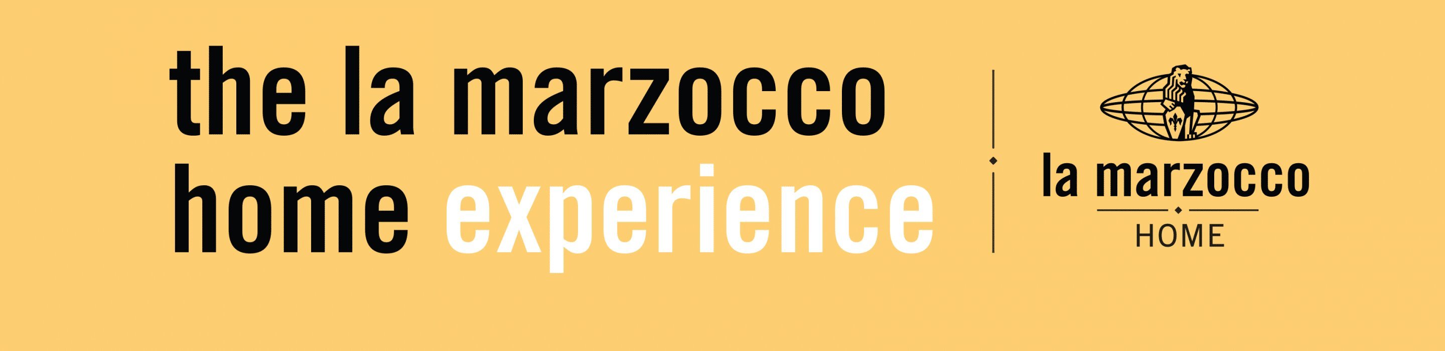 La Marzocco Home experience banner with logo