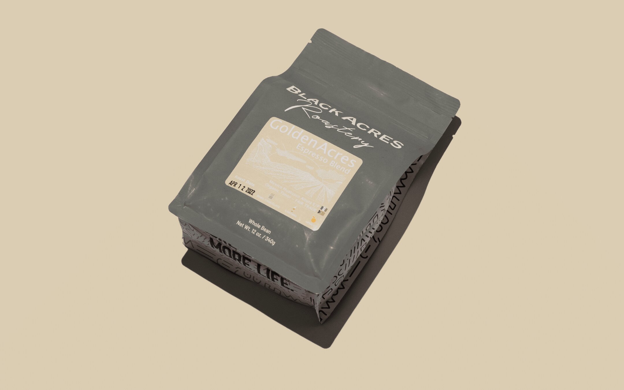 Black Acres Coffee bag featured in La Marzocco Home blog content