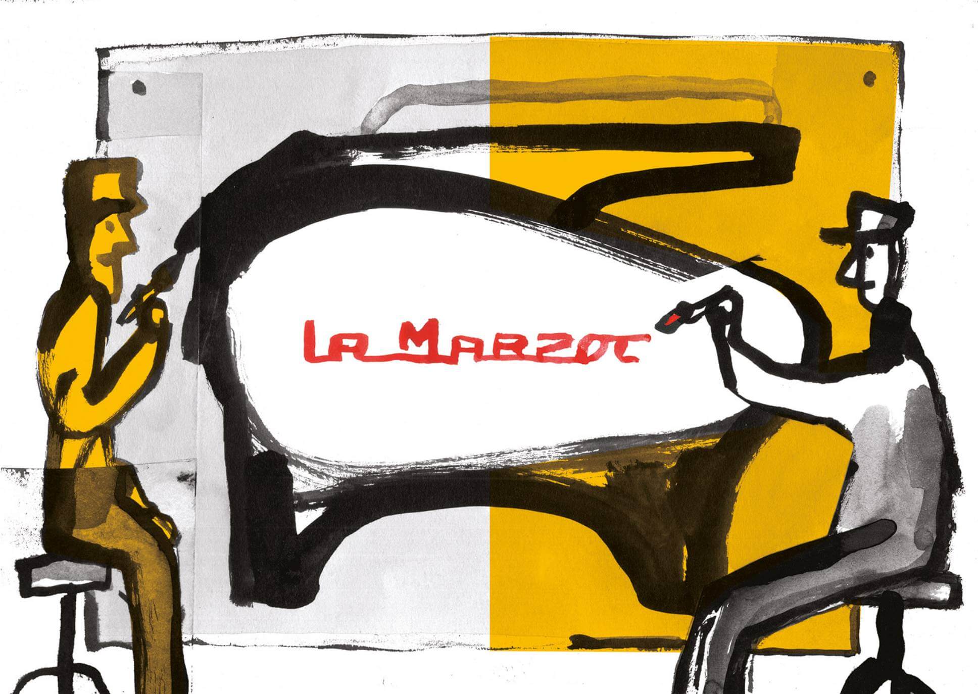 Paining La Marzocco on a machine
