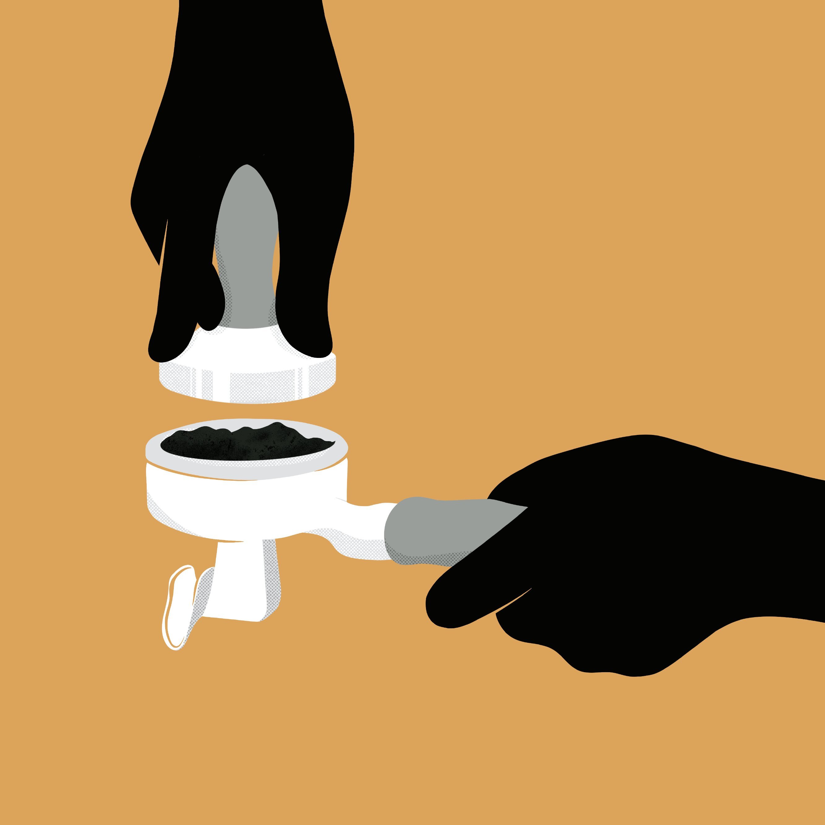 Illustration of tamping