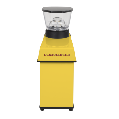 La Marzocco Pico grinder in yellow, back view
