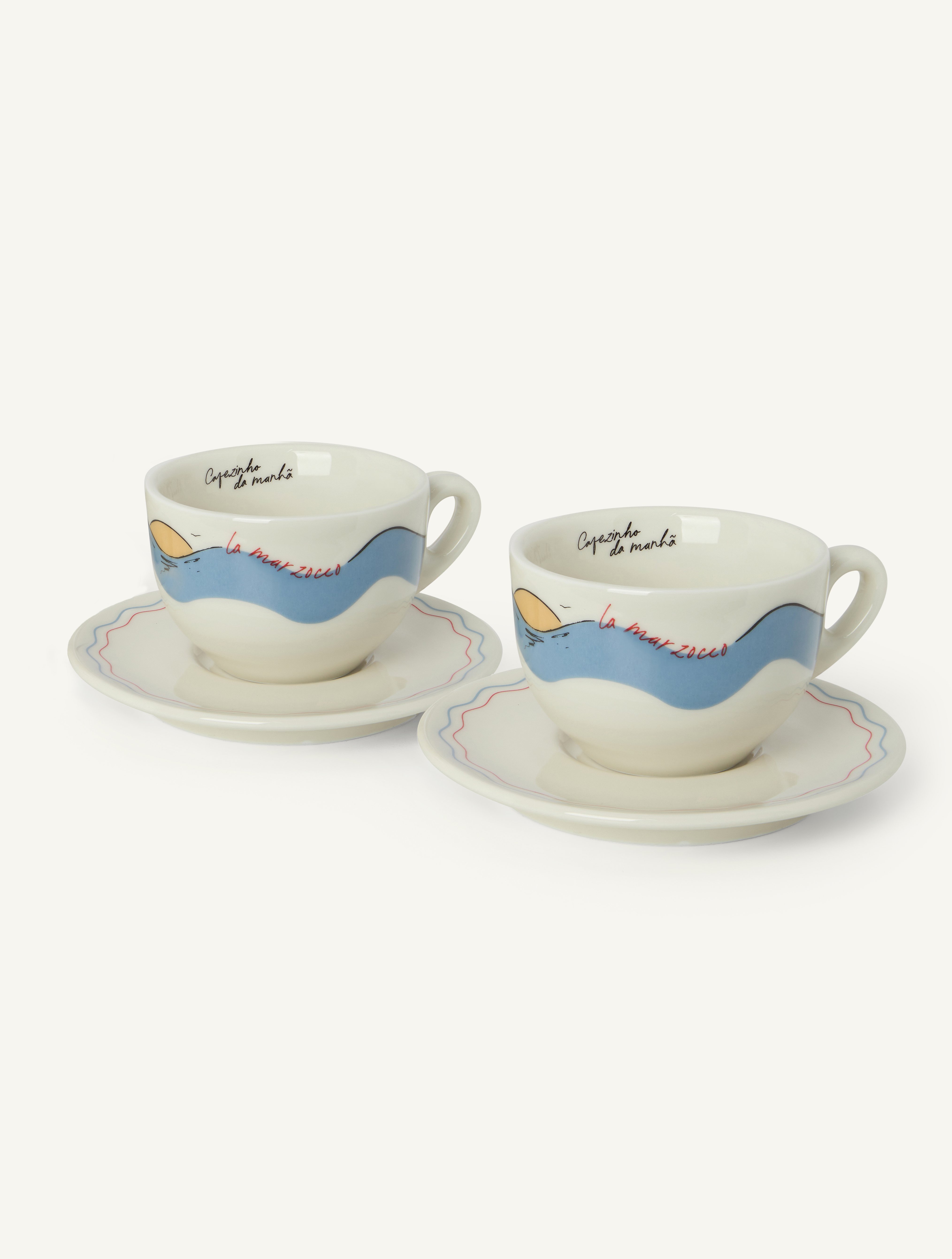 Frescobol Carioca Cappuccino Cups - Blue
